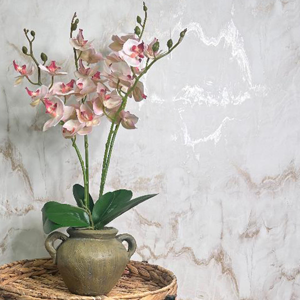 Orchid silk flower arrangements discount